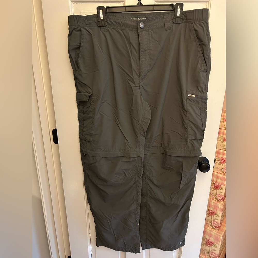Men's Gray Columbia Omni Shade Convertible Pants